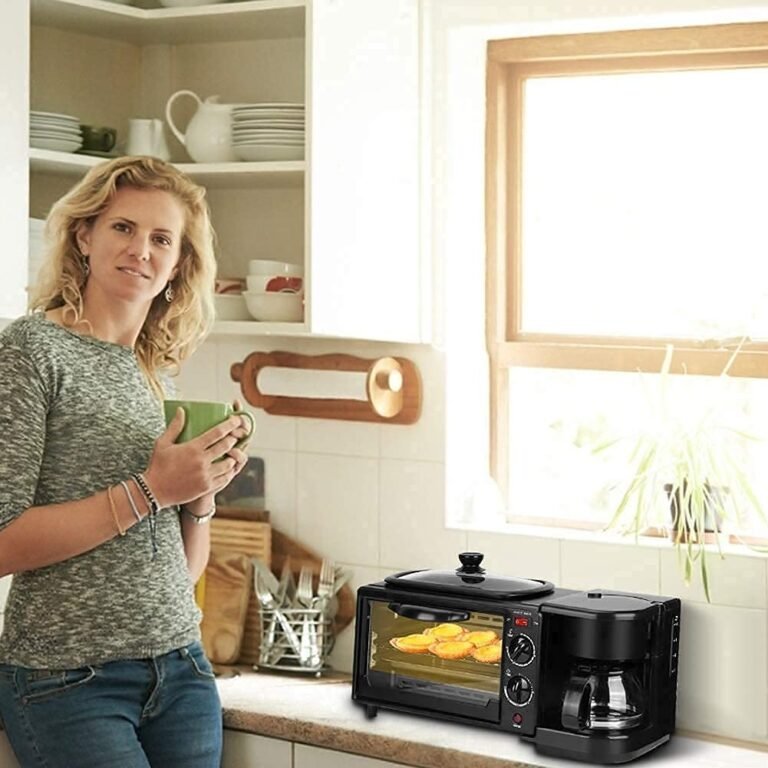 3-in-1 Breakfast Station: Oven, Coffee Maker and Griddle