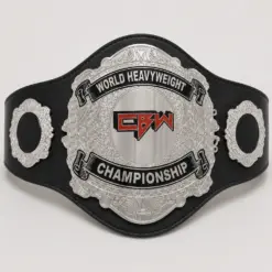 Heritage Crest Wrestling Championship Belt front showcase with large ornate centre plate and two matching side plates.